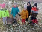 Дети  повесили кормушки для птиц
